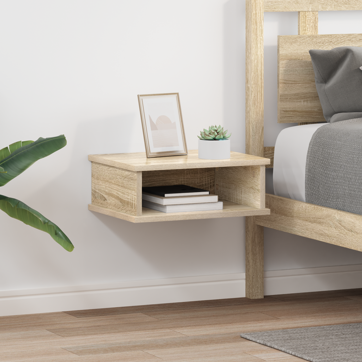 Sengebord 2 pcs Sonoma eg 40 x 31 x 15 cm Konstrueret træ