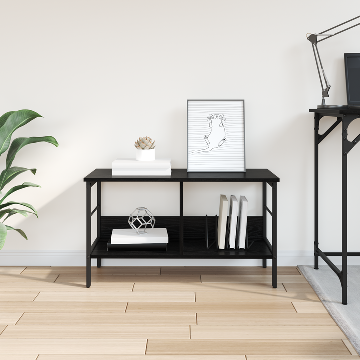 Bogreol Sort eg 82 x 32 x 47 cm Konstrueret træ