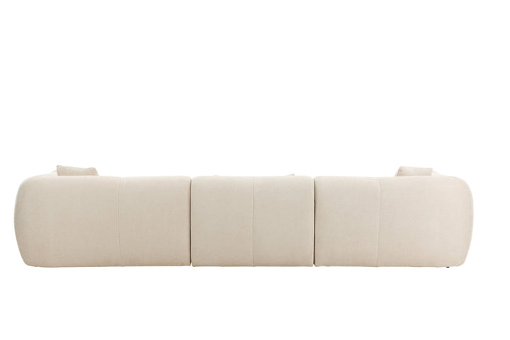 Vind Positano Corner Sofa - Beige Fabric / Right