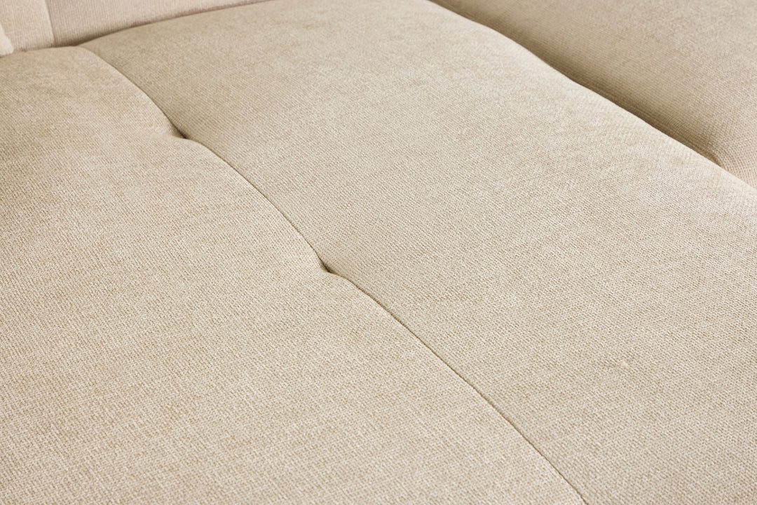 Vind Positano Corner Sofa - Beige Fabric / Right
