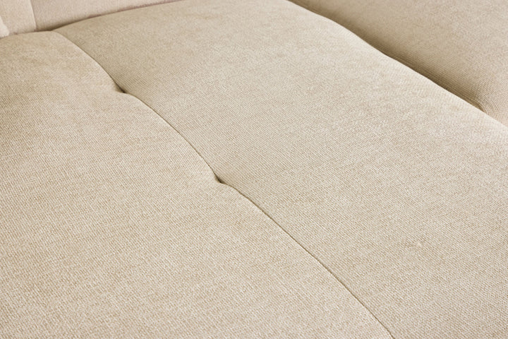Vind Positano Corner Sofa - Beige Fabric / Right