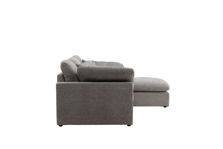 Vind Amalfi Corner Sofa - Dark Grey Fabric /