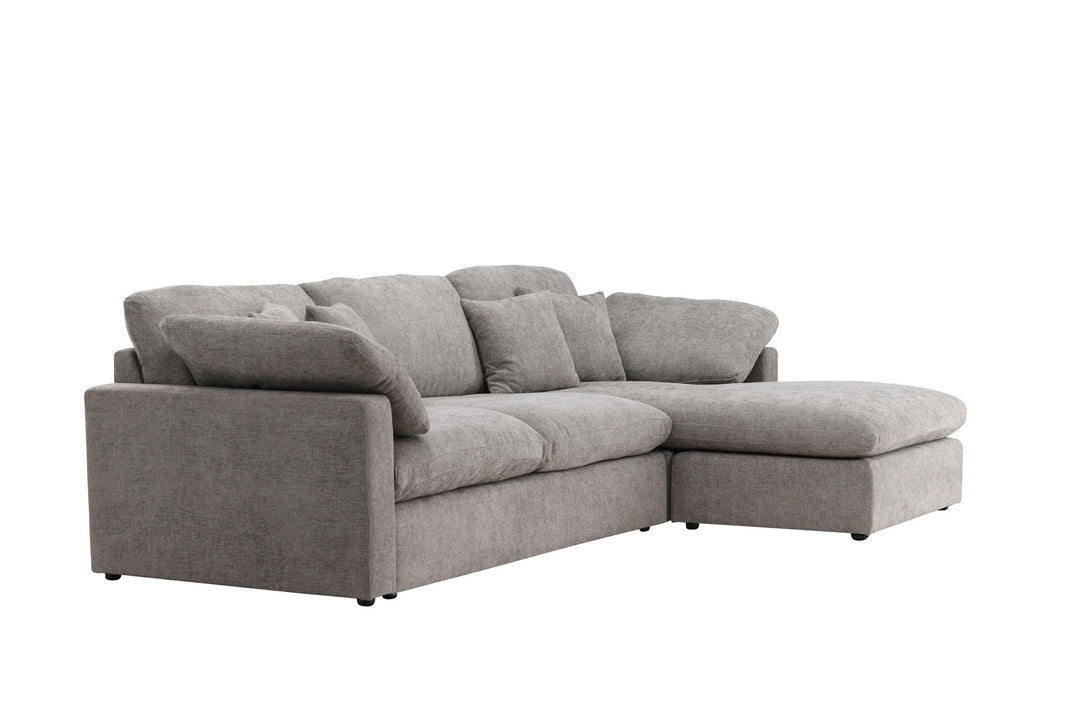 Vind Amalfi Corner Sofa - Dark Grey Fabric /