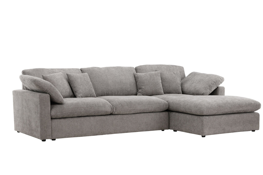 Vind Amalfi Corner Sofa - Dark Grey Fabric /