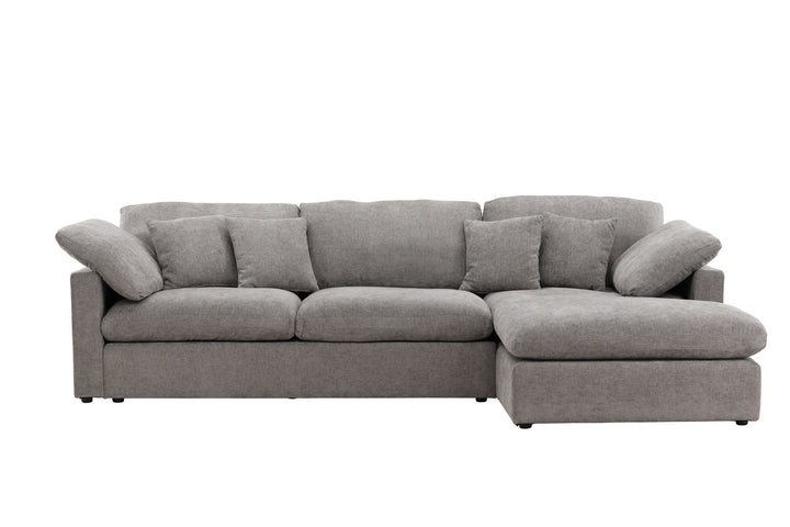 Vind Amalfi Corner Sofa - Dark Grey Fabric /