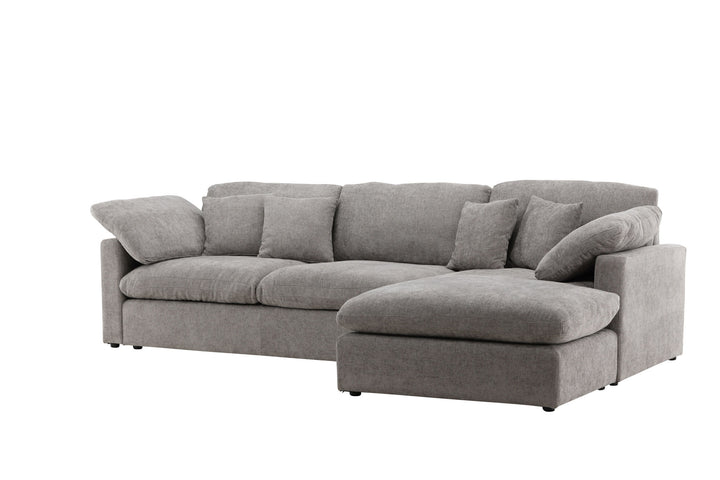Vind Amalfi Corner Sofa - Dark Grey Fabric /