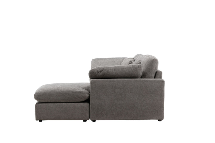 Vind Amalfi Corner Sofa - Dark Grey Fabric /