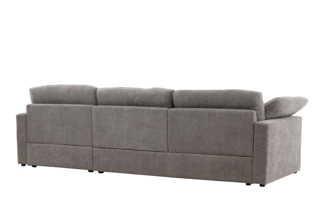 Vind Amalfi Corner Sofa - Dark Grey Fabric /