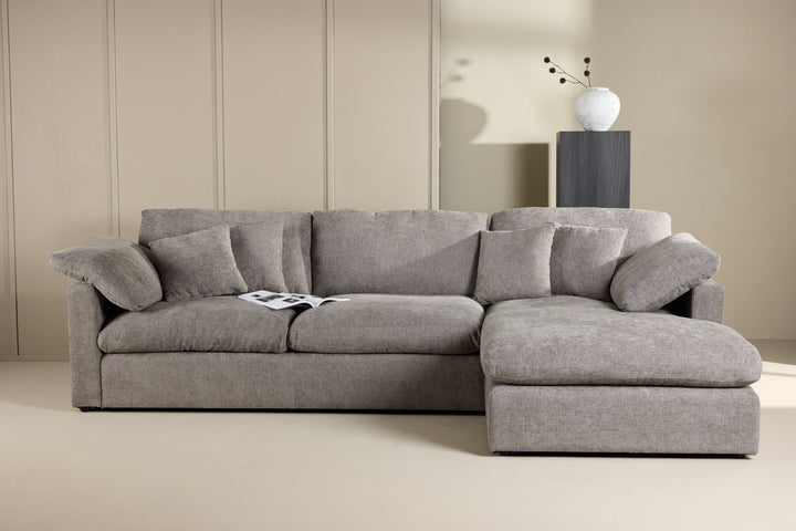 Vind Amalfi Corner Sofa - Dark Grey Fabric /