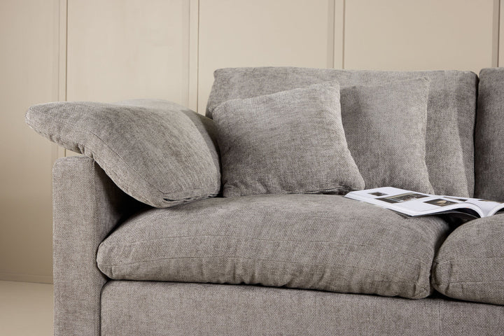 Vind Amalfi Corner Sofa - Dark Grey Fabric /