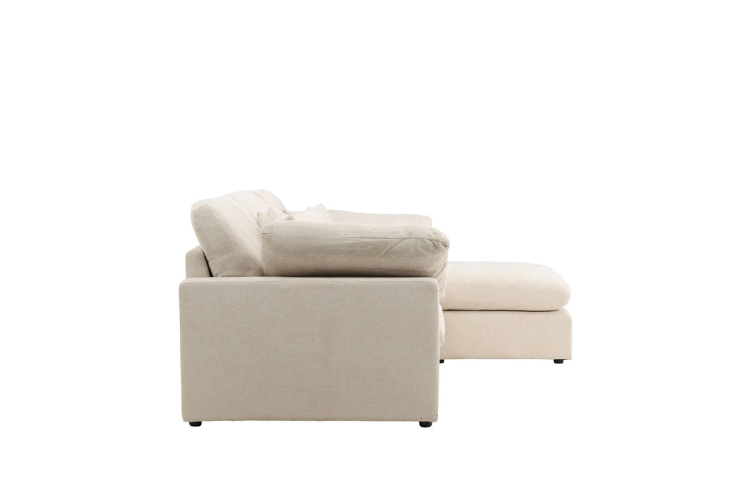 Vind Amalfi Corner Sofa - Beige Fabric /