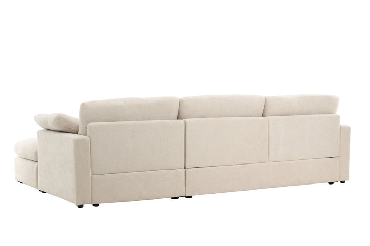 Vind Amalfi Corner Sofa - Beige Fabric /