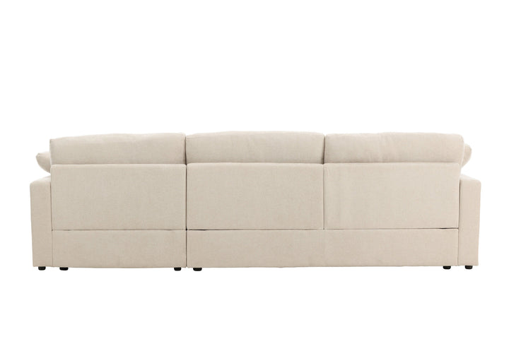 Vind Amalfi Corner Sofa - Beige Fabric /