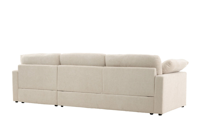 Vind Amalfi Corner Sofa - Beige Fabric /