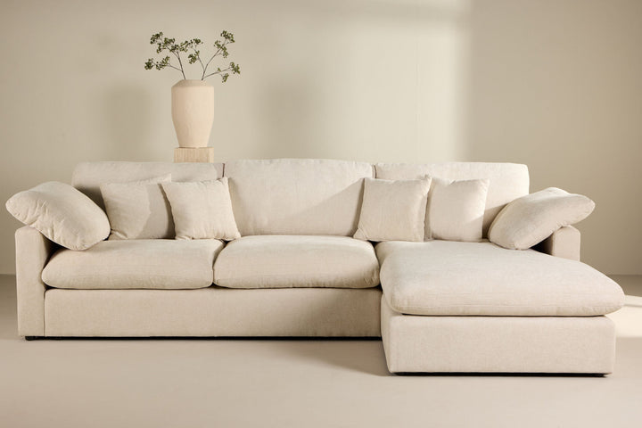 Vind Amalfi Corner Sofa - Beige Fabric /