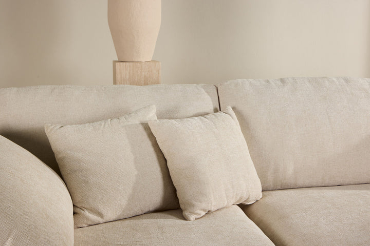Vind Amalfi Corner Sofa - Beige Fabric /