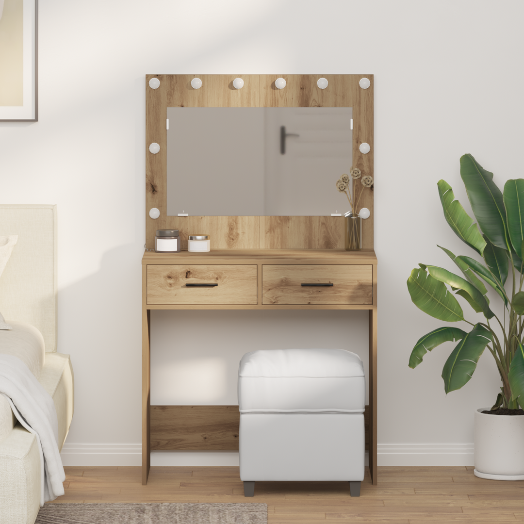 Klædeskab Artisan Egetræ 78,5 x 41 x 135 cm Konstrueret træ
