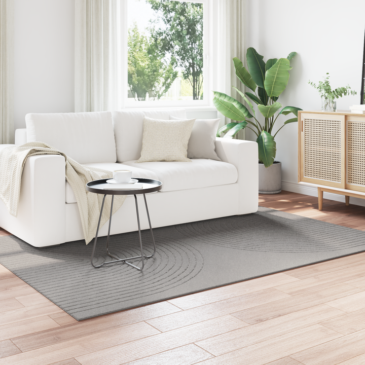 Områdetæpper Rektangulær GALATI Grå 230 x 160 cm Polyester