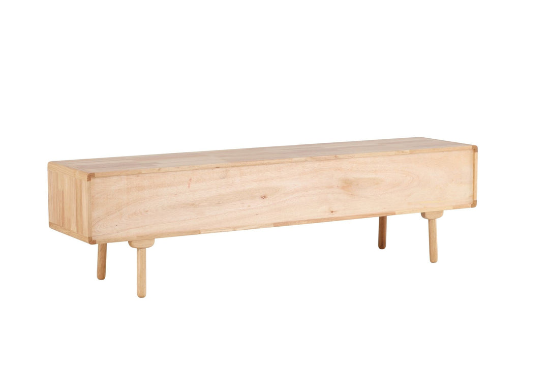 Vind Skärhamn TV-skab 200x45x55 cm - Naturgummitræ