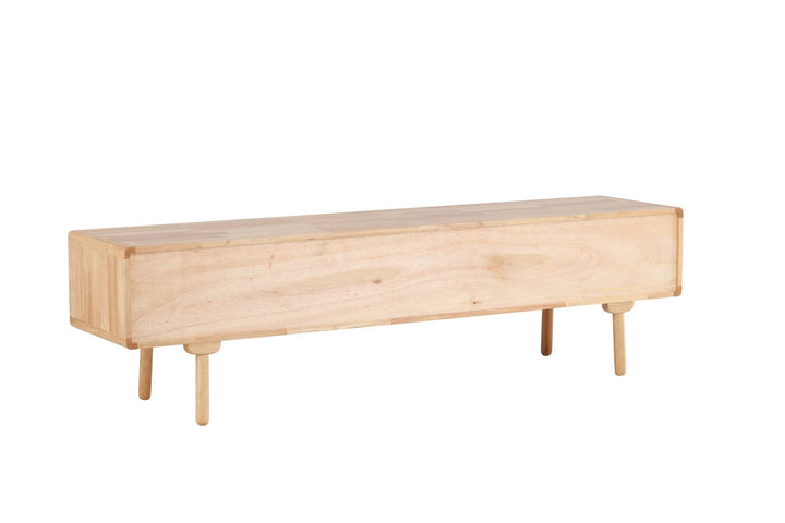 Vind Skärhamn TV-skab 200x45x55 cm - Naturgummitræ