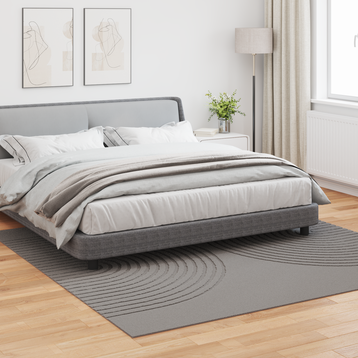Områdetæpper Firkantet GALATI Grå 240 x 240 cm Polyester