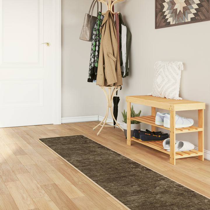 Tæppe Runner MARSA Skovgrøn 50 x 350 cm Polyester og PVC