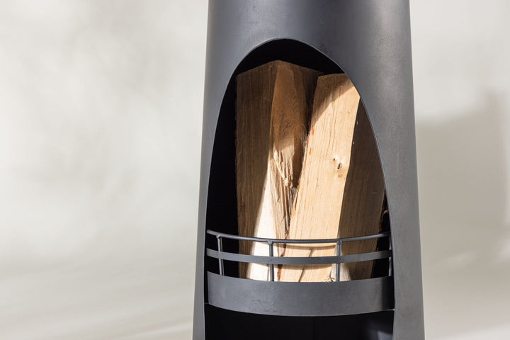 Venture Home Bastian Fire Basket - Black