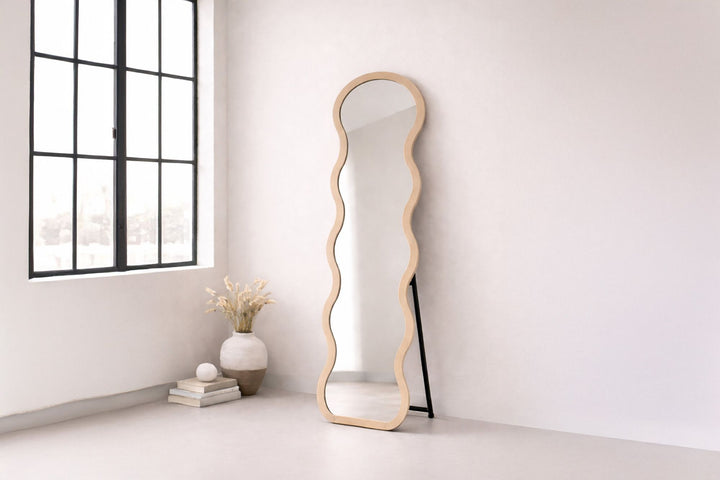 Venture Home Loui Spejl - Beige / Klart Glas