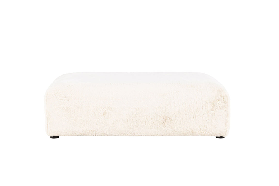 Venture Home Davie Pouf 100*100 - Beige Faux fur /