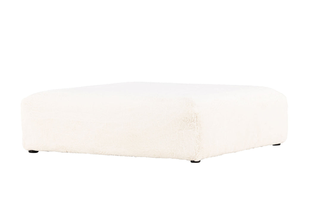 Venture Home Davie Pouf 100*100 - Beige Faux fur /