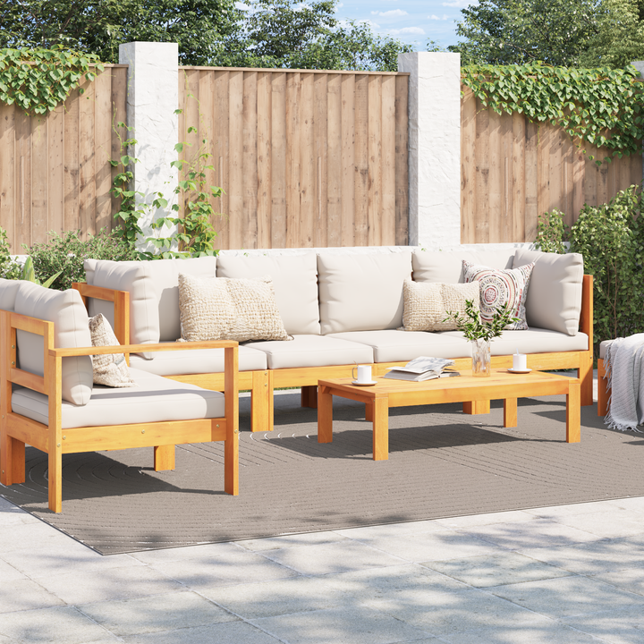 Områdetæpper Rektangulær PALMERAS Beige 280 x 200 cm Polyester