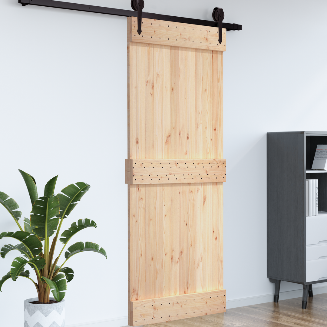 Dør NARVIK Naturfarvet 70 x 210 cm Massivt Fyrretræ
