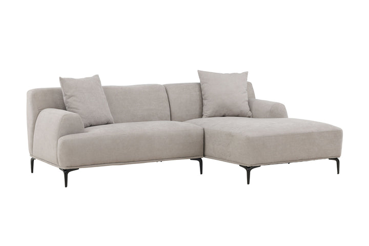 Venture Home Viskan Sofa - Matte black / Light grey Fabric