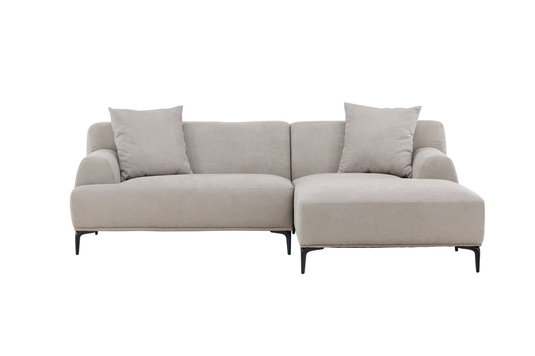 Venture Home Viskan Sofa - Matte black / Light grey Fabric