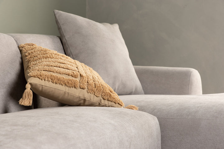 Venture Home Viskan Sofa - Matte black / Light grey Fabric