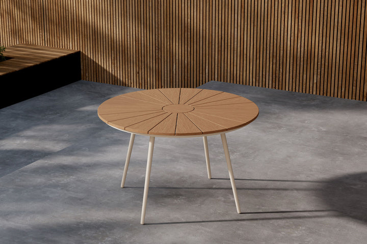Venture Home San Vito Dining Table Ø120 - Beige / Wood