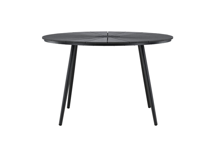 Venture Home San Vito Dining Table Ø120 - Black / Black