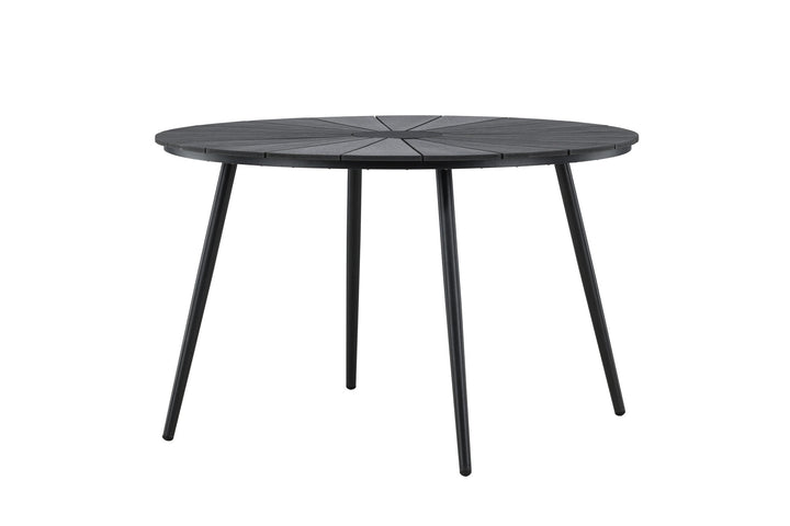 Venture Home San Vito Dining Table Ø120 - Black / Black