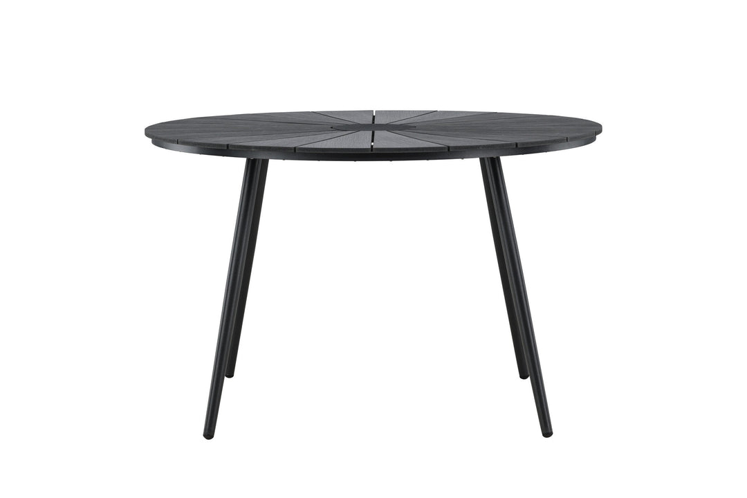 Venture Home San Vito Dining Table Ø120 - Black / Black