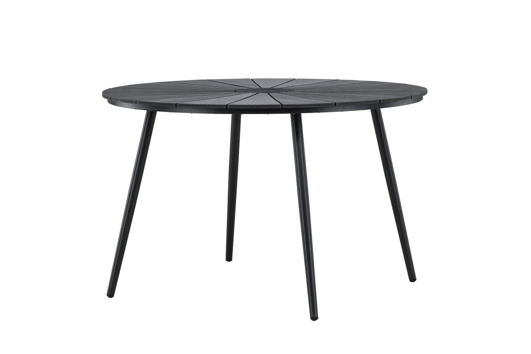 Venture Home San Vito Dining Table Ø120 - Black / Black