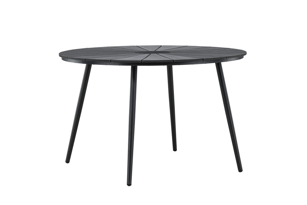 Venture Home San Vito Dining Table Ø120 - Black / Black