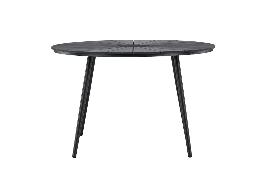 Venture Home San Vito Dining Table Ø120 - Black / Black