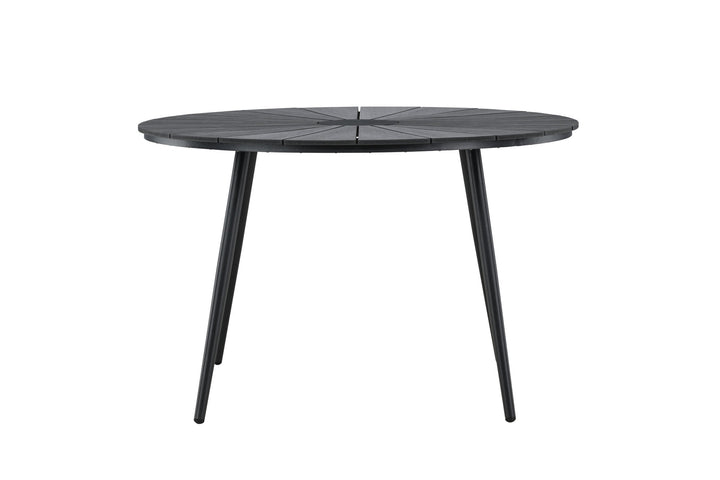 Venture Home San Vito Dining Table Ø120 - Black / Black