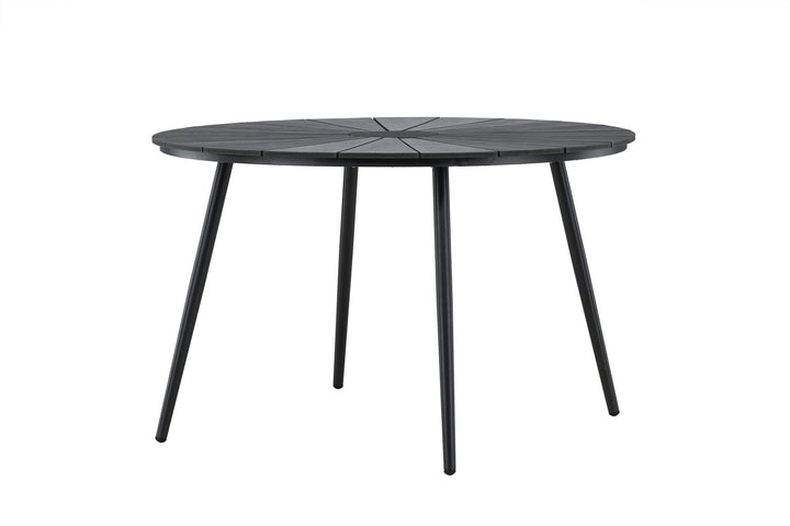 Venture Home San Vito Dining Table Ø120 - Black / Black