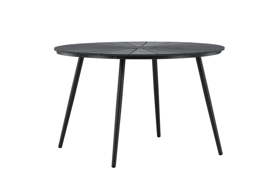 Venture Home San Vito Dining Table Ø120 - Black / Black