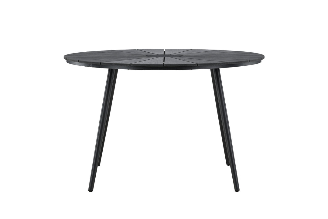 Venture Home San Vito Dining Table Ø120 - Black / Black