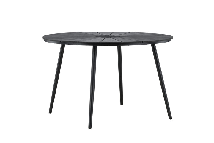 Venture Home San Vito Dining Table Ø120 - Black / Black