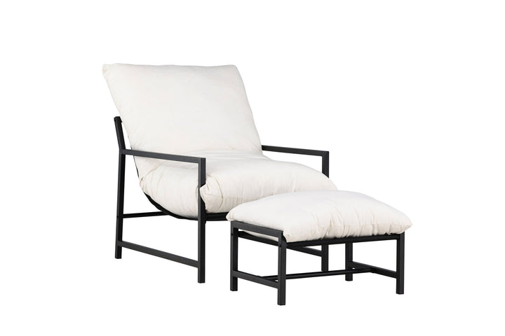 Venture Home Corso Lounge Chair - Black / Beige