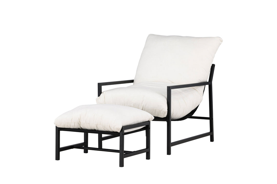 Venture Home Corso Lounge Chair - Black / Beige