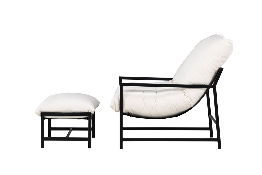 Venture Home Corso Lounge Chair - Black / Beige
